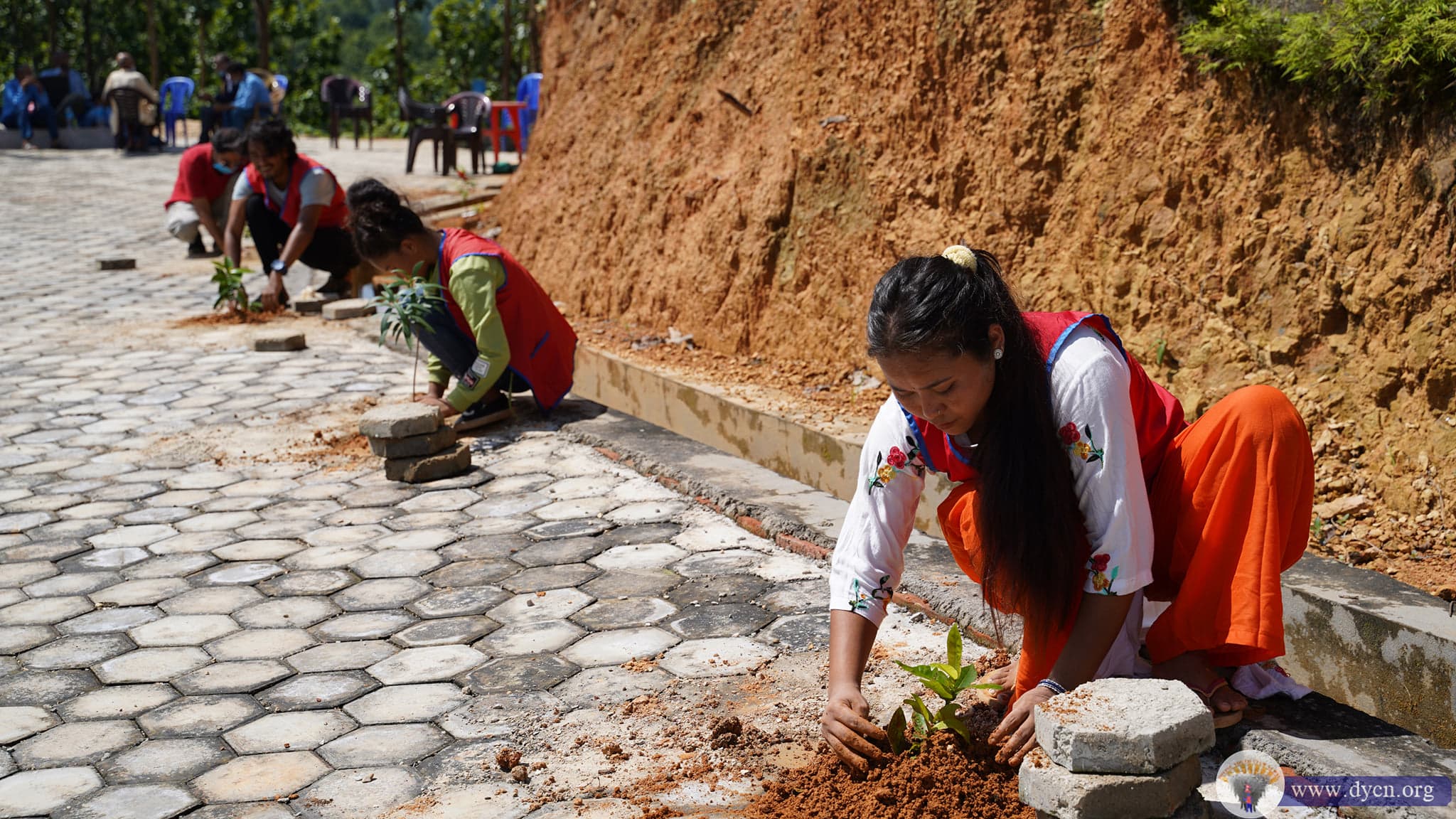 Flower plantation a Hetauda on gurupoornima 2078 (2)