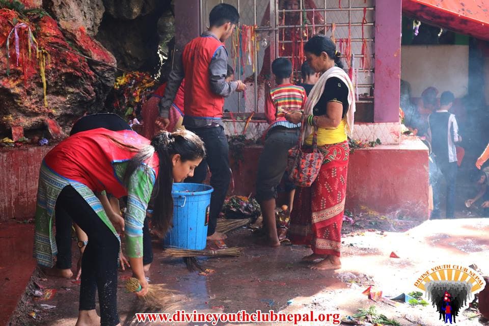 Temple-Cleaning-Program-at-Chhaya-kshetra-Chhangchhangdi-Syangja-2075-5