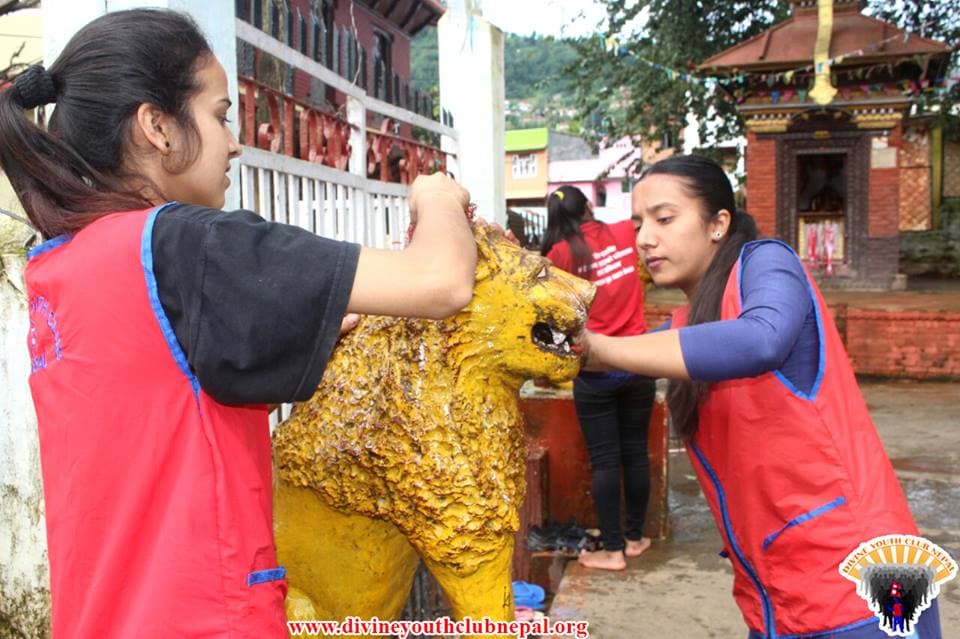 Temple-Cleaning-at-Gulmi-2075-6