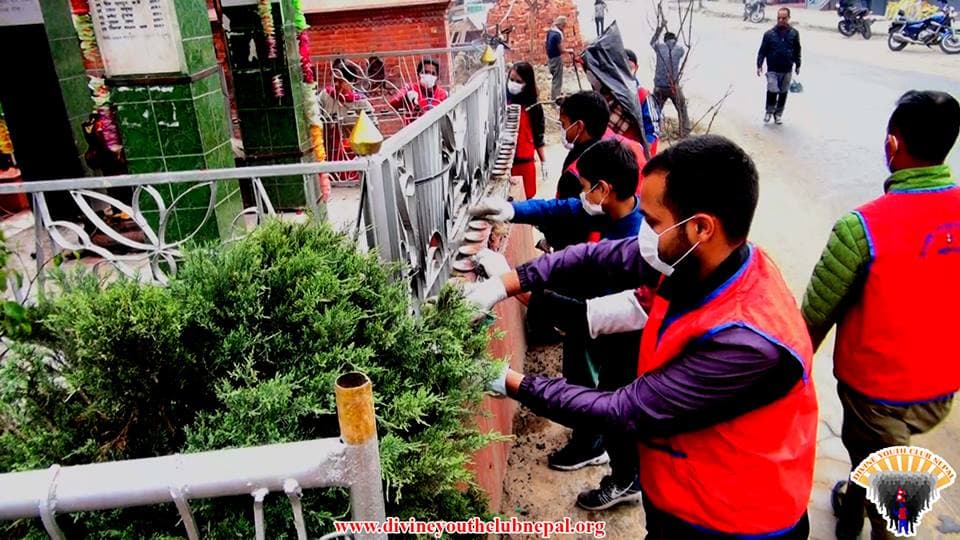 Sangameshwor-Mahadev-Temple-Cleaning-Program-at-Radhey-Radhey-Chowk-Bhaktapur-2075-6