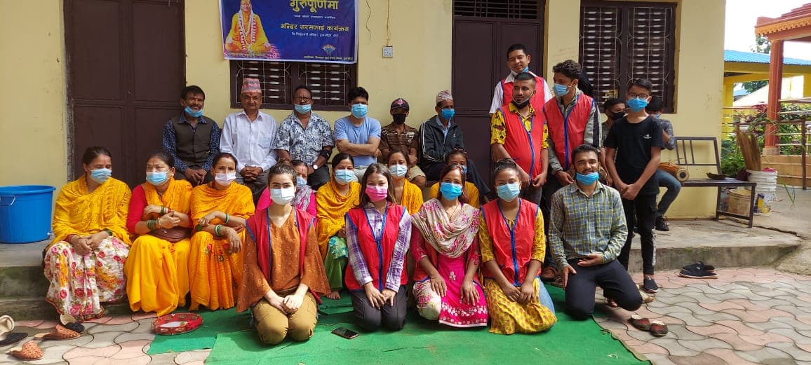 Shree Tri-Siddheswari Temple cleaning program Tulsipur, Dang 2078 (2)